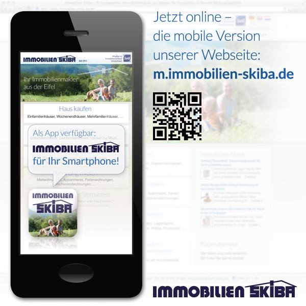 Immobilien Skiba auf dem Smartphone Immobilien Skiba auf dem Smartphone