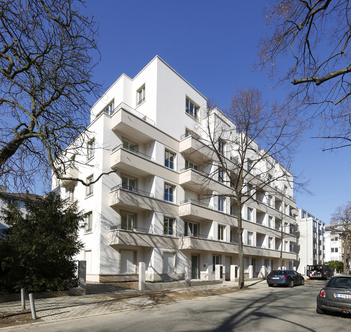 Mehrfamilienhaus Lindenstraße 29-31 am ehemaligen Suhrkamp-Sitz, Architekt: Karl Richter, Foto: Uwe Mehrfamilienhaus Lindenstraße 29-31 am ehemaligen Suhrkamp-Sitz, Architekt: Karl Richter, Foto: Uwe