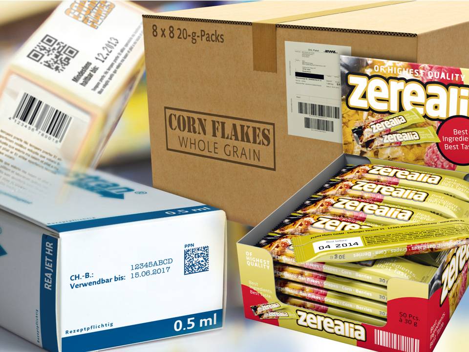 Verpackungskennzeichnung von REA JET Verpackungskennzeichnung von REA JET