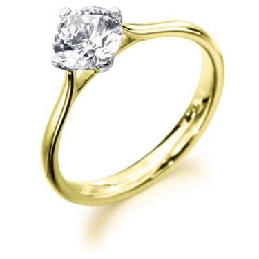 Verlobungsring aus Gelbgold
