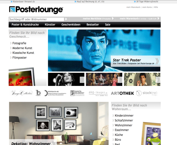Posterlounge-Layout im Screenshot Posterlounge-Layout im Screenshot