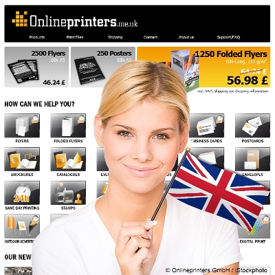 Drucksachen für UK online