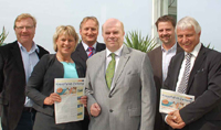 Werner Steinemann (Mitte) mit Team, Raimund Petersen Werner Steinemann (Mitte) mit Team, Raimund Petersen