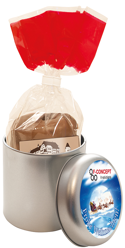 Baumkuchen in der Werbedose Minitin ? eine Geschenkdose für die Advent- und Weihnachtszeit. Baumkuchen in der Werbedose Minitin ? eine Geschenkdose für die Advent- und Weihnachtszeit.