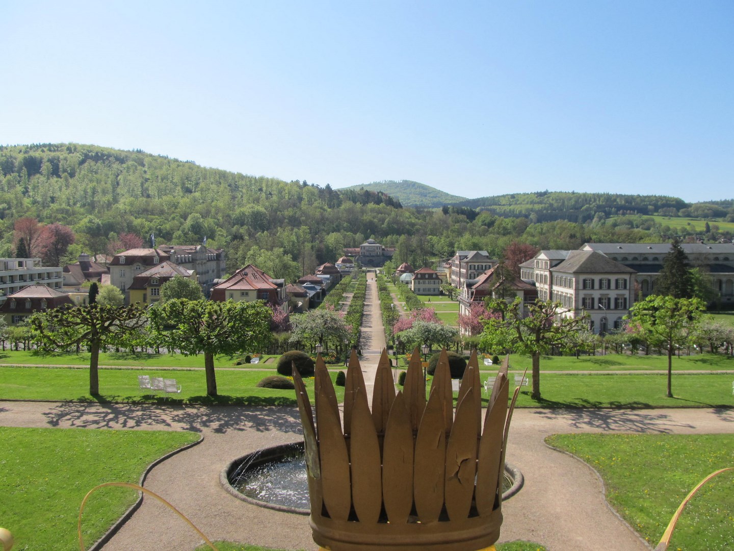 Romantischer Schlosspark des Staatsbades Bad Brückenau
