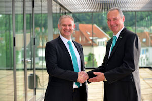 Geschäftsführer der ABAS Informationssysteme GmbH, Pascal Eltschinger und Bernhard Schmid Geschäftsführer der ABAS Informationssysteme GmbH, Pascal Eltschinger und Bernhard Schmid