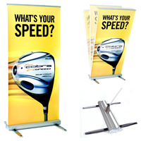 Roll Up Display als Außenwerbung