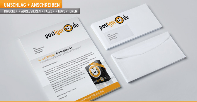 Lettershop für Briefmailings, Postkarten und Postwurfsendungen Lettershop für Briefmailings, Postkarten und Postwurfsendungen