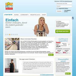 Die Startseite von www.lowfett.de Die Startseite von www.lowfett.de