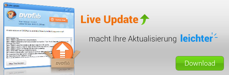 DVDFab 9.0.5.5 unterstützt Live-Update und fixt viele Bugs DVDFab 9.0.5.5 unterstützt Live-Update und fixt viele Bugs