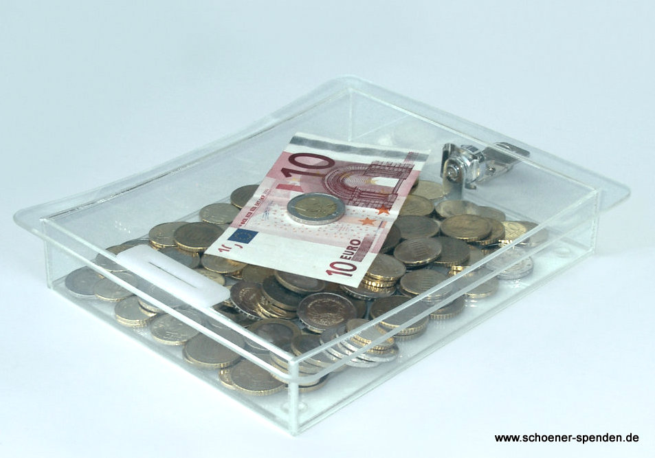 Spendenteller und Zahlteller in einem Spendenteller und Zahlteller in einem
