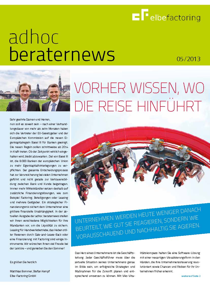 5. Ausgabe des adhoc beraternews Magazins 5. Ausgabe des adhoc beraternews Magazins