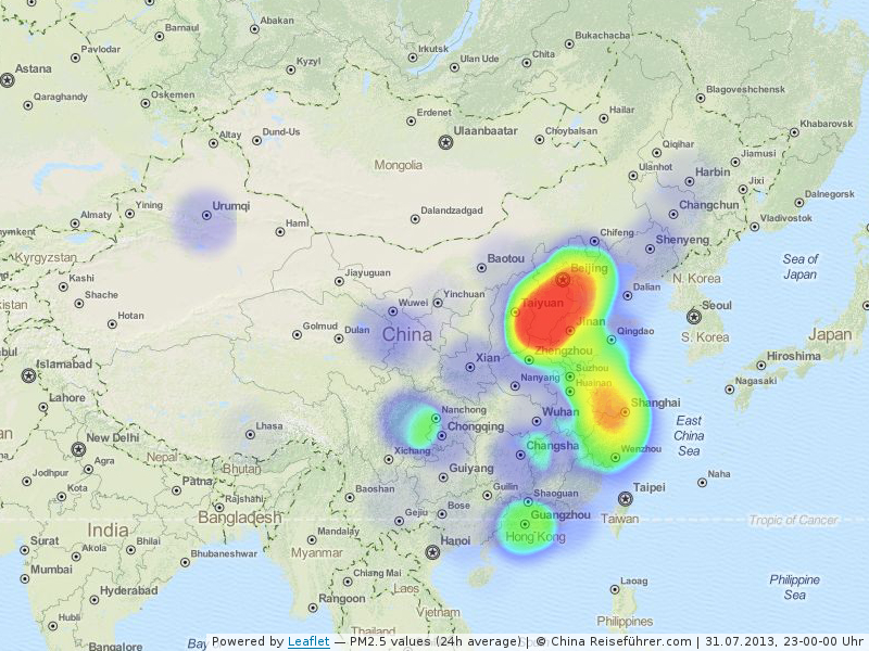 Luftverschmutzung in China Luftverschmutzung in China