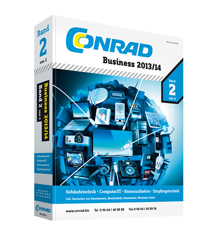 Der neue Conrad Businesskatalog 2013/14 Band 2 - das Nachschlagewerk für den Industriebedarf.