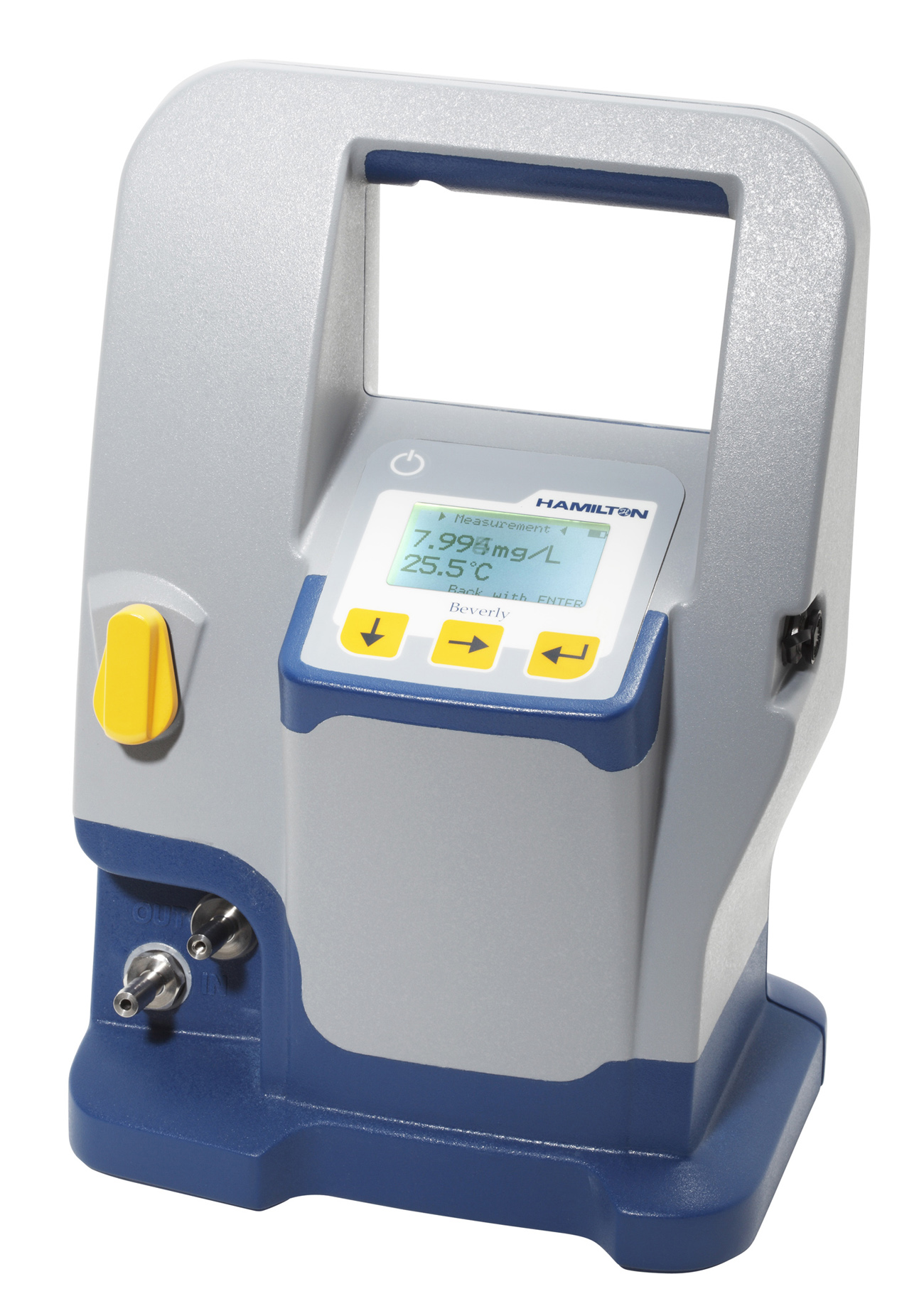 Das tragbare Sauerstoffmessgerät?Beverly? mit dem inLine-Sensor VisiFerm DO B