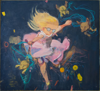 Bodo Rott, 23 Stunden Gemütlichkeit, 2013, Öl auf Leinwand, 115 x 135 cm