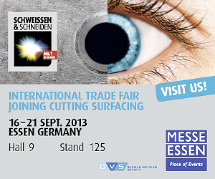 Schweissen&Schneiden, Novus Halle 9 Stand A125 Schweissen&Schneiden, Novus Halle 9 Stand A125