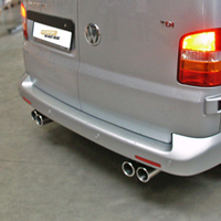 Sportlicher Endschalldämpfer aus Edelstahl für den VW Transporter T4 und T5 von SUPERSPORT. Sportlicher Endschalldämpfer aus Edelstahl für den VW Transporter T4 und T5 von SUPERSPORT.