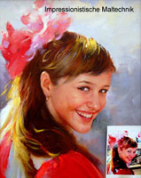 Portrait von Art Furore: impressionistische Maltechnik Portrait von Art Furore: impressionistische Maltechnik