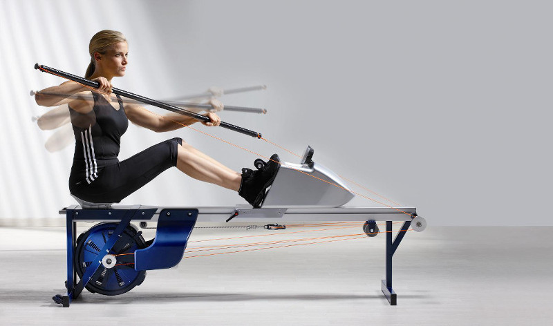 Trainieren mit Paddlelite, dem Kanu-Ergometer.