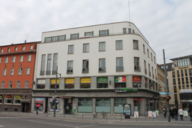 Das „Haus am Turm“ (Leipziger Straße 85) in der Innenstadt von Halle/Saale