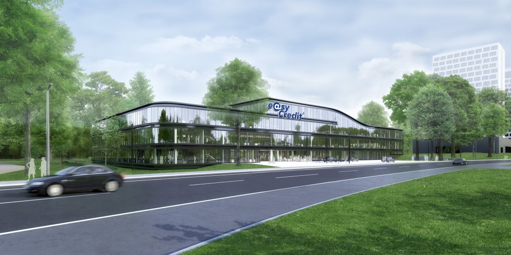 Zukünftige Unternehmenszentrale der TeamBank AG in Nürnberg