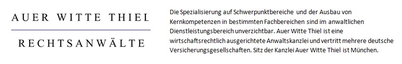 Versicherungsrecht - Auer Witte Thiel