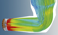 Strömungssimulation eines optimierten Kraftwerksventilators Strömungssimulation eines optimierten Kraftwerksventilators