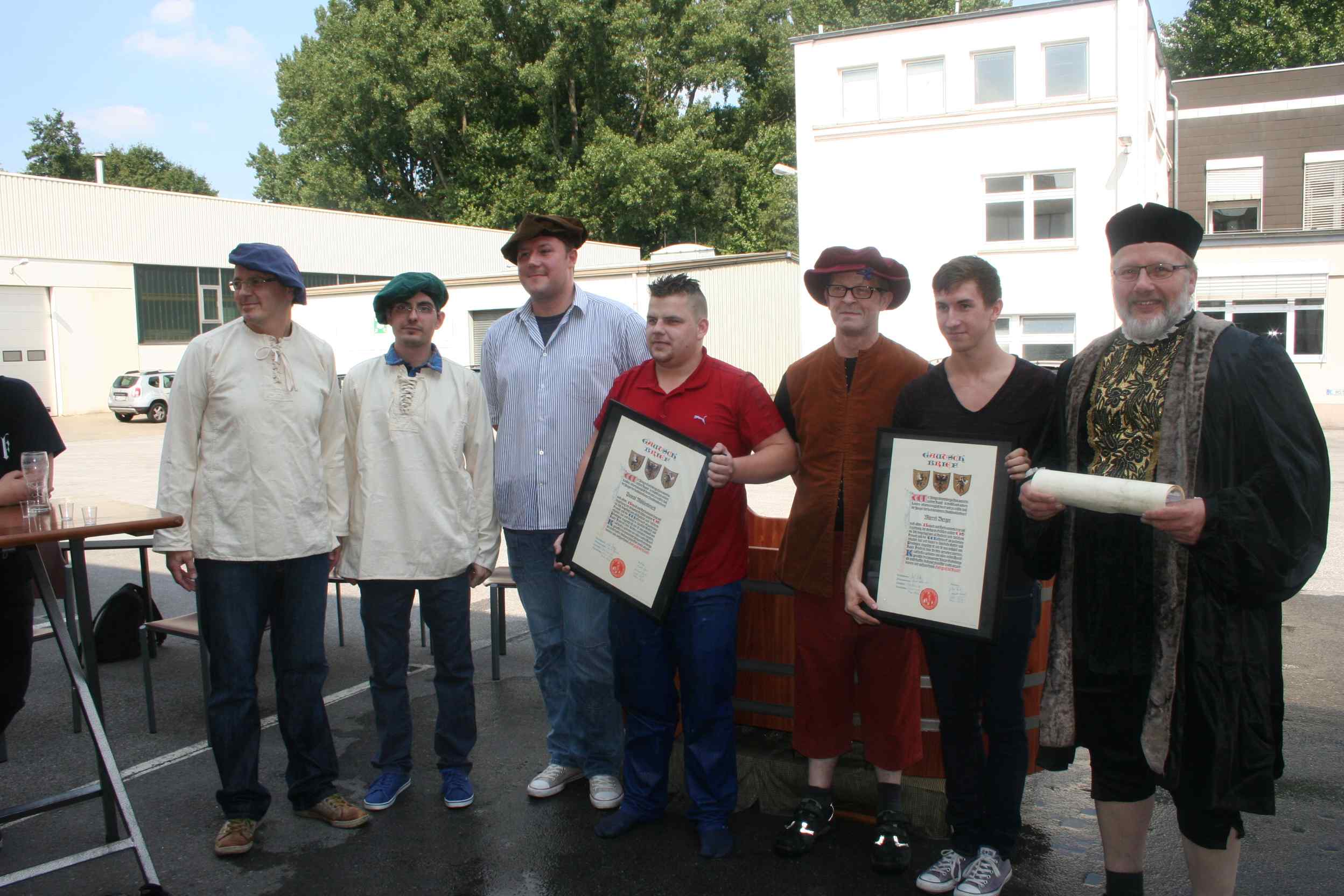 Gautschfest bei Soldan Gautschfest bei Soldan