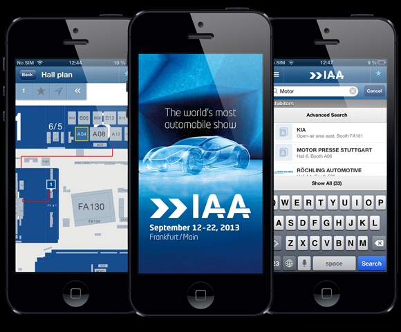 Offizielle IAA Pkw App 2013 von Heidelberg Mobil