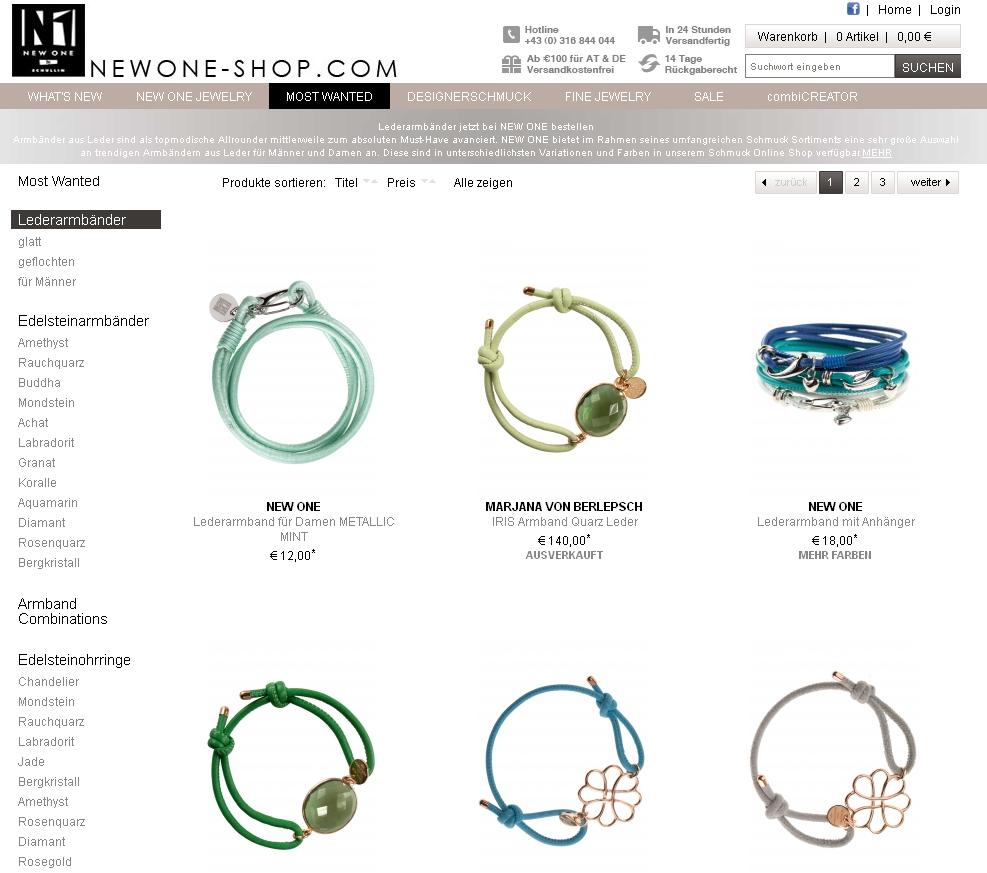 NewOne-Shop.com Schmuck Online Shop