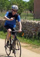 Rainer Dachselt, hier auf Mallorca, fuhr mit dem Rad von Frankfurt zum Riesenbembel