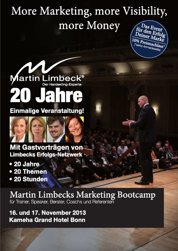Marketing Bootcamp mit Top-Redner Martin Limbeck Marketing Bootcamp mit Top-Redner Martin Limbeck