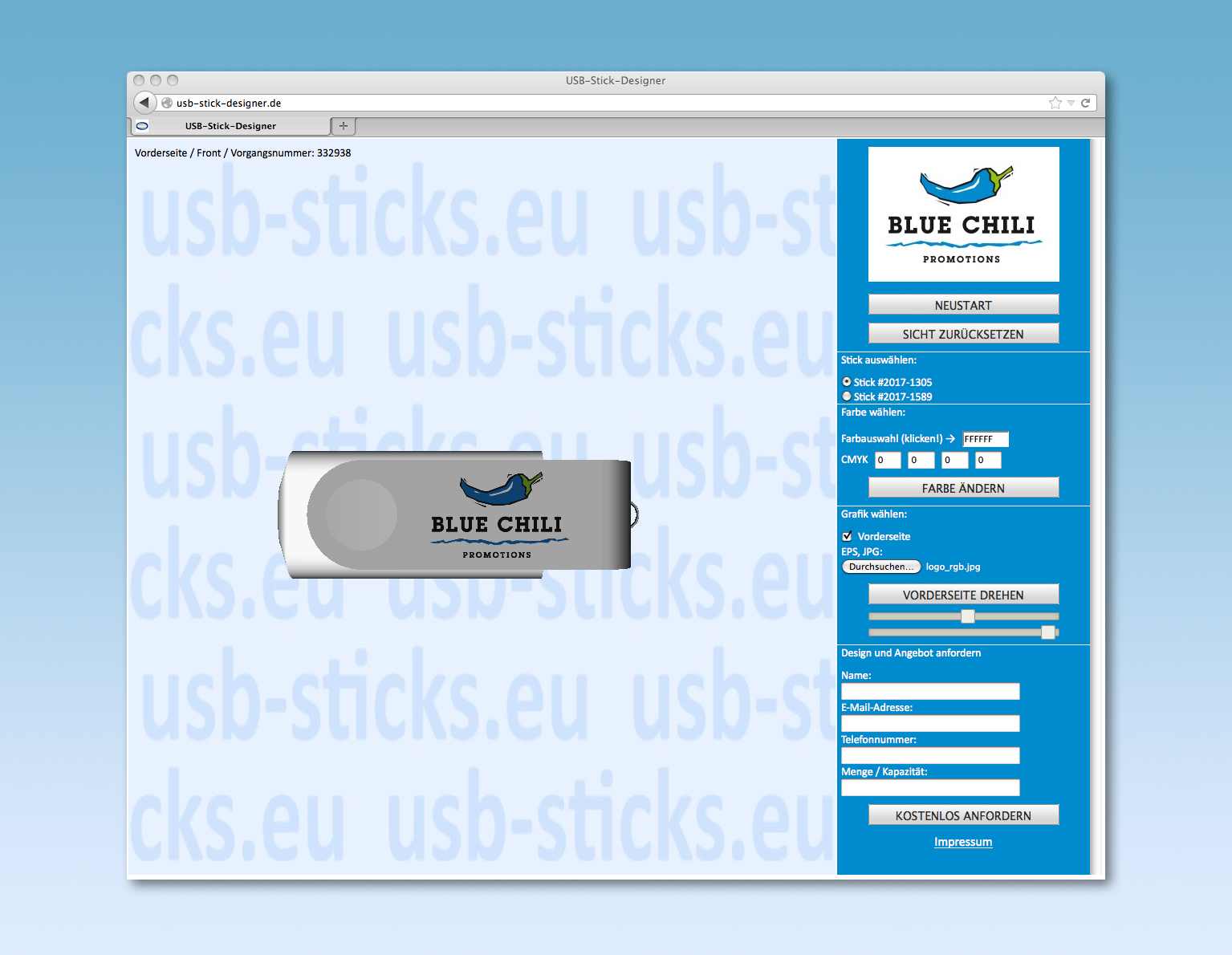 3D USB-Stick Designer von Blue Chili Promotions 3D USB-Stick Designer von Blue Chili Promotions