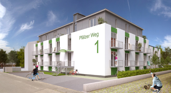 Modernes Apartmenthaus am Pfälzer Weg in Paderborn