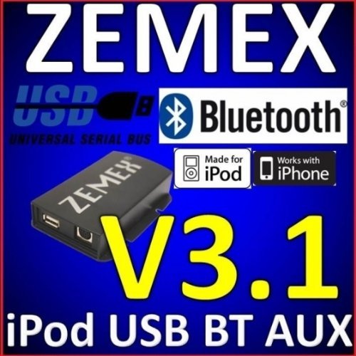 ZEMEX v3.1 Bluetooth Freisprecheinrichtung mit Audio Streaming Funktion