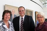 Landtagspräsidentin Regina van Dinther, Kai Uffelmann und Hannelore Brüning (MdL)