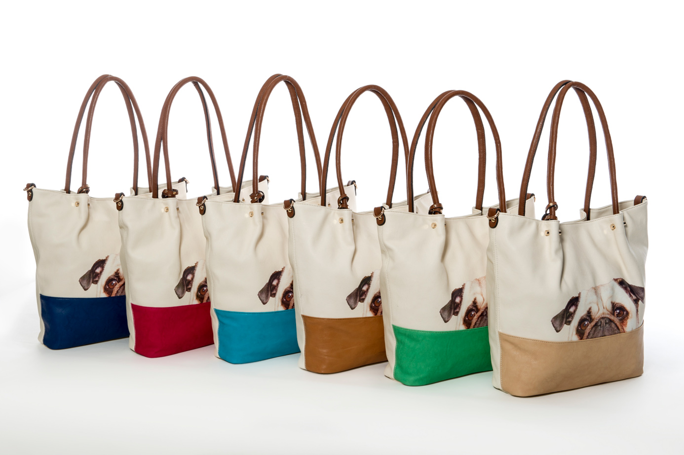 Die Linie Colour Pug aus der neue Taschenkollektion von Mops Sir Henry