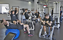 Die deutschen Volleyballer trainierten zur Vorbereitung auf die EM im Aktiv-Sportpark Moers. Quelle: Die deutschen Volleyballer trainierten zur Vorbereitung auf die EM im Aktiv-Sportpark Moers. Quelle: