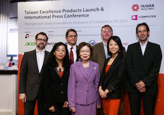 Die Taiwan Excellence Gewinner auf der TAITRA Pressekonferenz am 7. September © TAITRA Die Taiwan Excellence Gewinner auf der TAITRA Pressekonferenz am 7. September © TAITRA