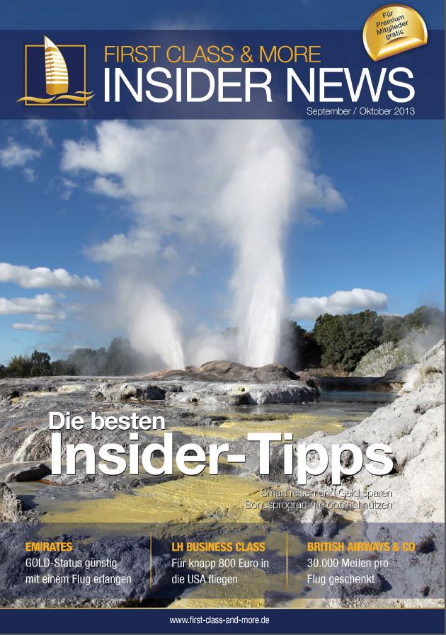 First Class&More Insider News September 2013 First Class&More Insider News September 2013