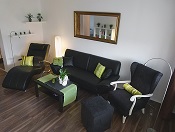 Wohnzimmer der strandnahen Traumwohnung an dern Nordsee in Cuxhaven Wohnzimmer der strandnahen Traumwohnung an dern Nordsee in Cuxhaven