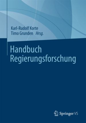 Coverabbildung des neuen Fachbuchs Handbuch Regierungsforschung von Springer VS