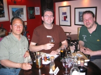 v.l.: Detlef Sommer, SWBOE, Jonny McCormick, Malt Advocate, Jon Beach, Fiddler's 