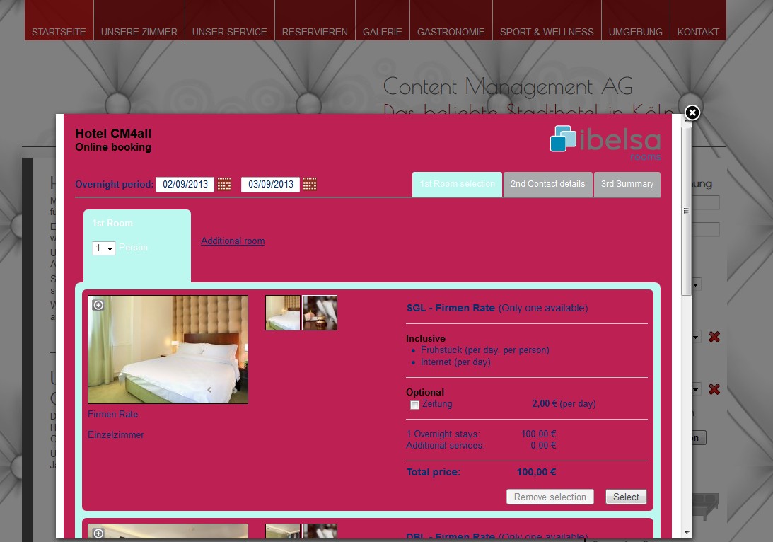 Buchungslayer ibelsa an web4business Buchungslayer ibelsa an web4business