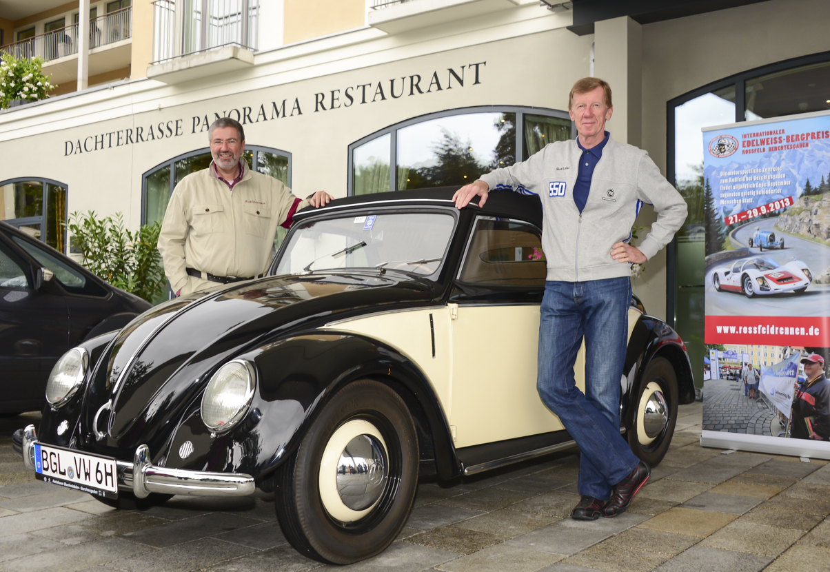 Veranstalter Joachim Althammer und Walter Röhrl, Botschafter der Veranstaltung