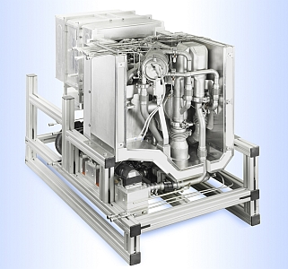 Der funktionsfähige Prototyp der Brennstoffzellen-APU als ENSA II-Demonstrator.