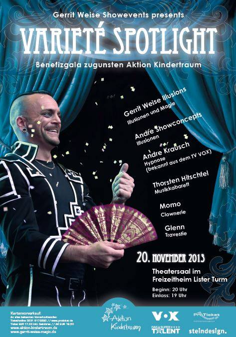 Wintervariete Hannover - Variete Spotlight zugunsten Aktion Kindertraum Wintervariete Hannover - Variete Spotlight zugunsten Aktion Kindertraum
