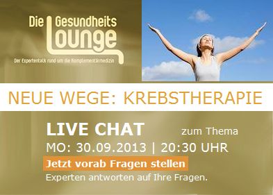 Live Chat: Neue Wege in der Krebstherapie Live Chat: Neue Wege in der Krebstherapie