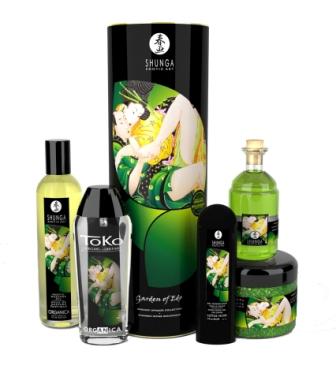 Mit diesem Massage-Set darf der Gewinner seinen Partner verwöhnen. © Shunga